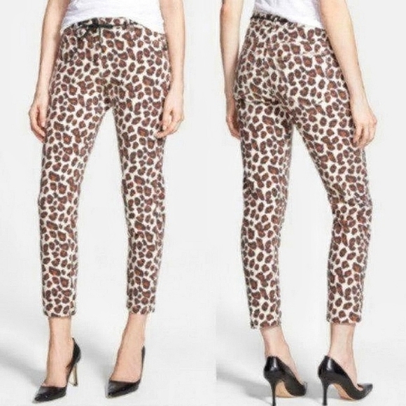 Scotch and Soda Leopard Print Pants Size 27 - Picture 1 of 13
